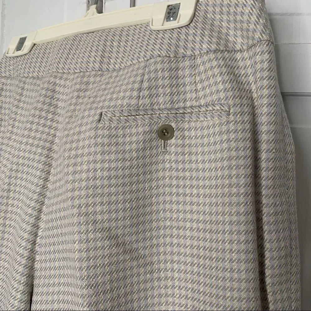 Vintage Talbots Plaid Wool Grandma Pants